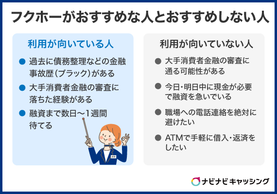 口コミ・評判からわかるフクホーがおすすめな人・おすすめしない人