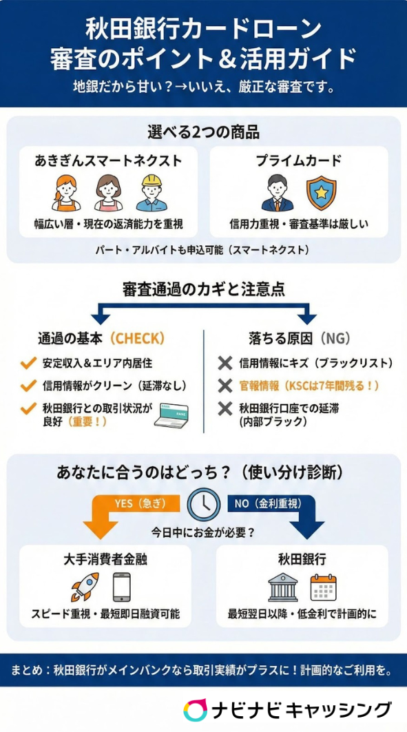 秋田銀行カードローンの審査ポイント＆活用ガイド