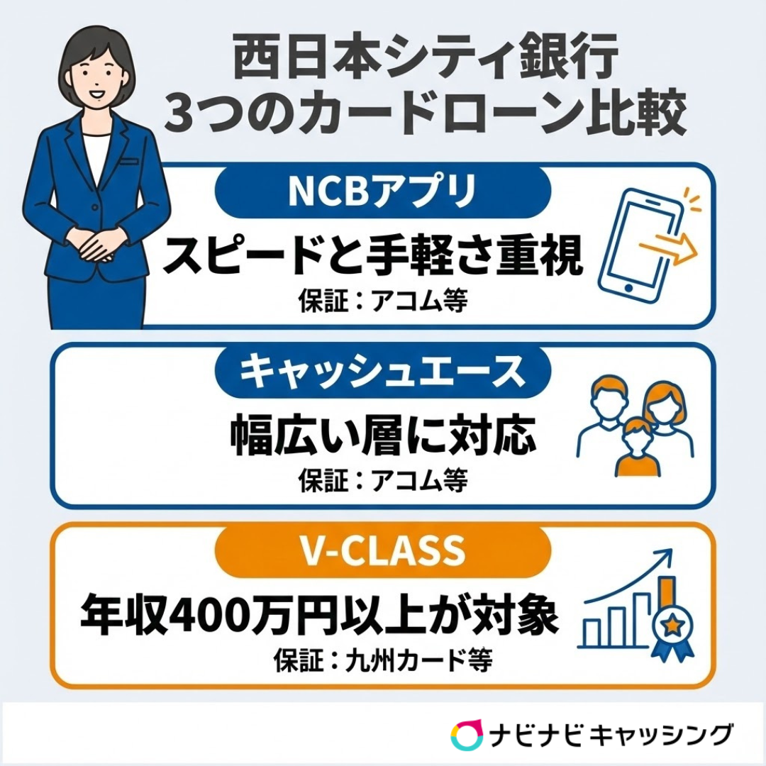 西日本シティ銀行のカードローン比較