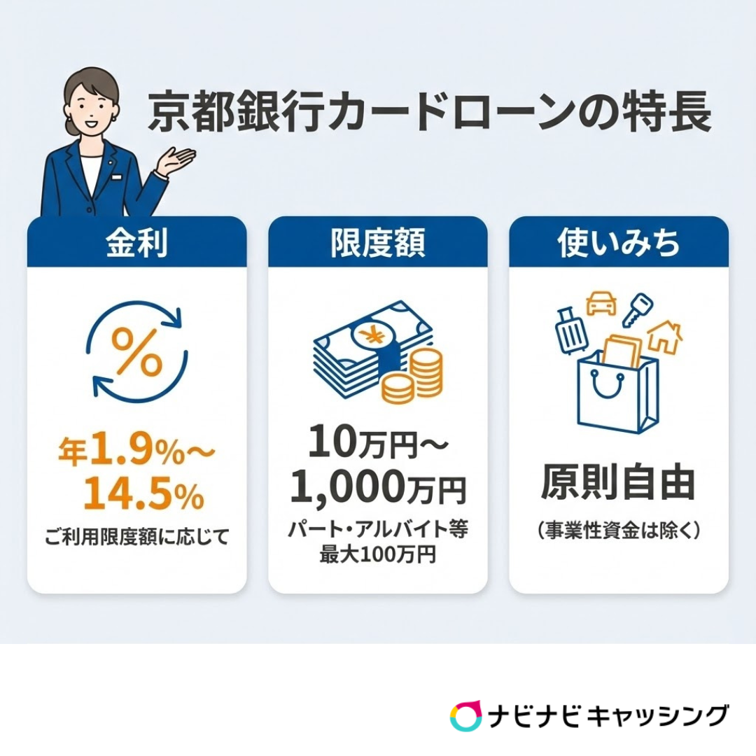 京都銀行カードローンの特徴