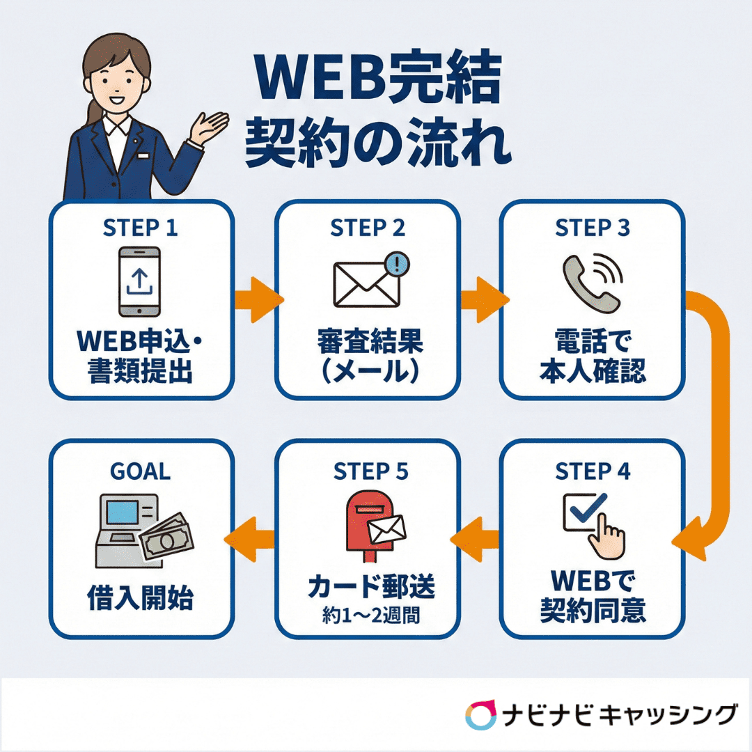 WEB完結 契約の流れ