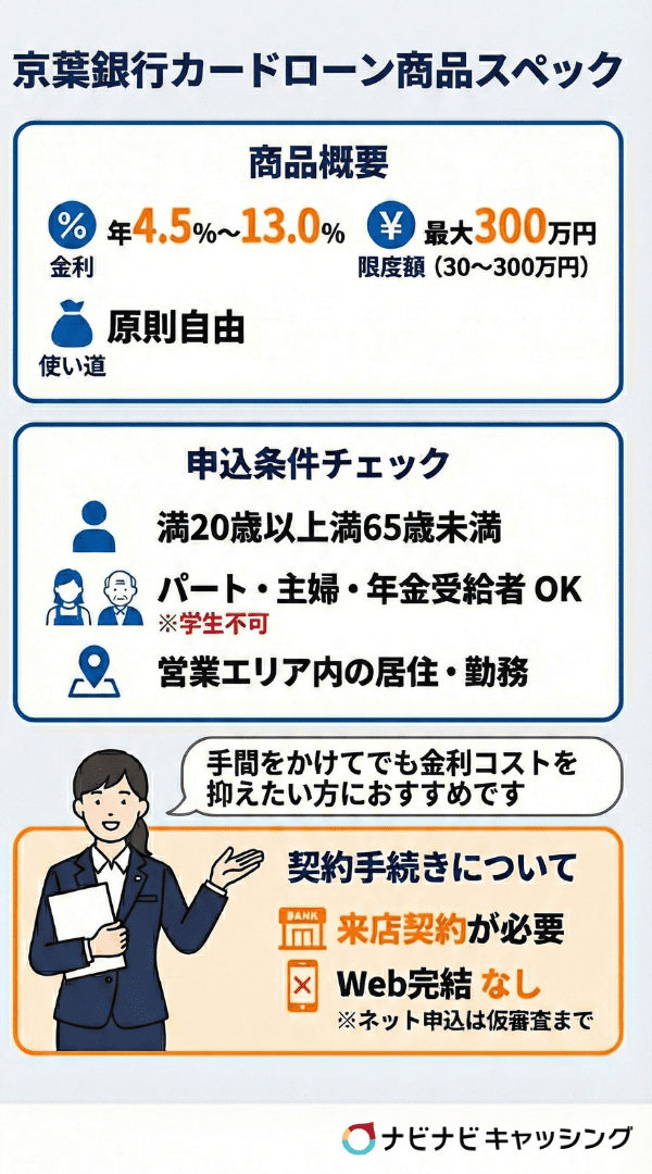 京葉銀行カードローン商品スペック