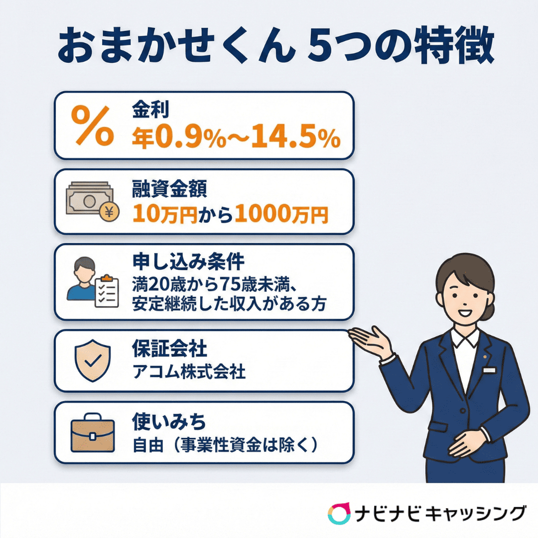 おまかせくん 5つの特徴